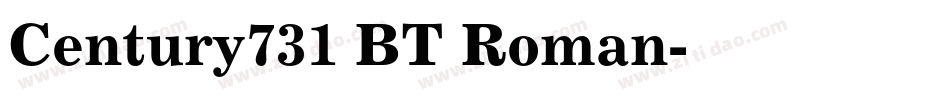 Century731 BT Roman字体转换